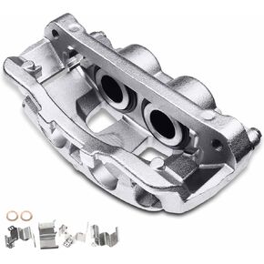 A-Premium Disc Brake Caliper Assembly with Bracket Compatible with Select Ford Models - For F-250 Super Duty 2013-2020, F-350 Super Duty 2013-2019, F-450 Super Duty 2013-2015 - Front Left Driver Side
