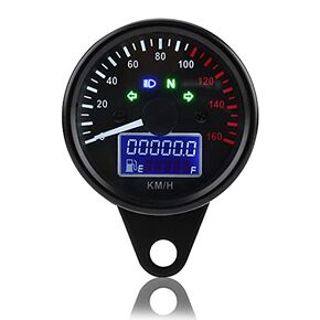 Universal Motorcycle Digital LCD Speedometer Motorbike Tachometer Speed Gauge 160KMH DC12V