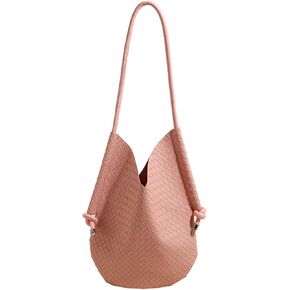 Hobo Bags for Women Woven Leather Tote Bag Big Capacity Shoulder Bag Purse