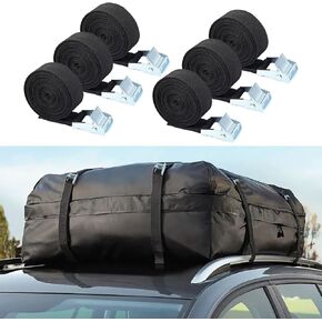 6PK Lashing Straps with Cam Buckles 1" x 8.2 Ft Tie Down Straps Kayak Carriers Securing Straps Ratchet Roof Rack Cargo Motorcycle Luggage Trucks Boat Bike Surfboards Trailer SUV