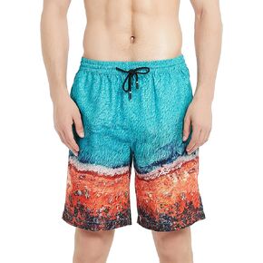 BALCONY & FALCON شورت سباحة رجالي برباط سريع الجفاف للسباحة وركوب الأمواج والجري والتمارين الرياضية غير الرسمية in Kuwait