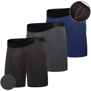 Elite Ball Pouch Underwear for Men w/fly, Patented Ball Pouch Design, Performance Fabric, No Ride Up Legs