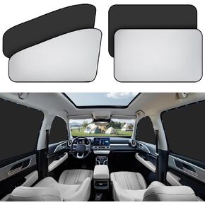 ZATOOTO Car Window Shades for Side Window 4Pack, Car Privacy Curtain Shades Car Camping Window Covers Sun Blocker Glare Shield and UV Rays Protection for Kids Family Pets