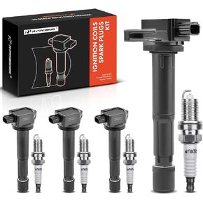 A-Premium Ignition Coils and Spark Plugs Kits Compatible with Acura TSX 2009-2014 L4 2.4L