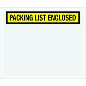 Tape Logic TLPL433 "Packing List Enclosed" Envelopes, Panel Face, 10" x 12", Yellow (Pack of 500)