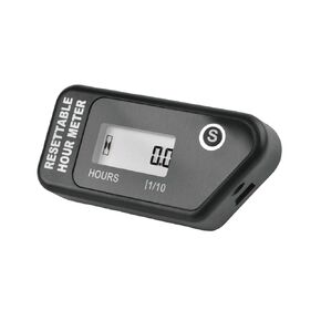 Digital LCD Inductive Hour Meter Maintenance Hourmeter Waterproof for Marine Boat Snow Blower Motorcycle Generator Lawn Mower and Small Gas Engine