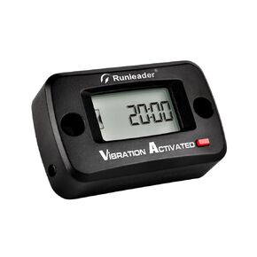 Runleader Digital Vibration Hour Meter for Maintenance, User Lock in,Cordless & Waterproof Design for Garden Tractor Generator Compressor Motorcycle Boat Chainsaw etc.