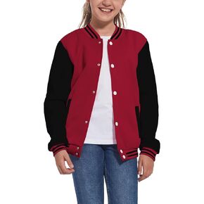 سترة بيسبول للأطفال سترات مدرسية على طراز اسكواش للفتيات سترات رياضية خارجية سترات معطف in Kuwait