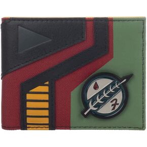 Star Wars Mixed Material Boba Fett Bi-Fold Wallet