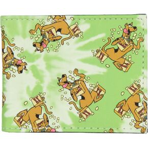 Scooby-Doo Men's Scooby Snacks Tie-Dye Bi-Fold Wallet