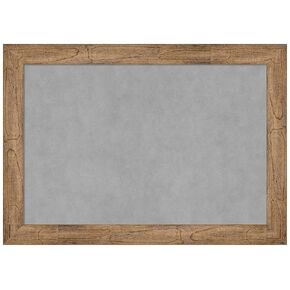 Amanti Art Framed Magnetic Board (28 x 20) Owl Brown Narrow Magnet Board, Medium Magnetic Bulletin Board for Office Decor, Mudroom, Kitchen or Organization Drop Zone from WI, USA