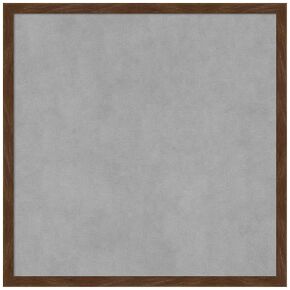 Amanti Art Framed Magnetic Board (21 x 21) Carlisle Brown Narrow Magnet Board, Medium Magnetic Bulletin Board for Office Decor, Mudroom, Kitchen or Organization Drop Zone from WI, USA