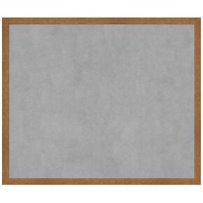 Amanti Art Framed Magnetic Board (25 x 21) Carlisle Blonde Narrow Magnet Board, Medium Magnetic Bulletin Board for Office Decor, Mudroom, Kitchen or Organization Drop Zone from WI, USA