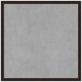 Amanti Art Framed Magnetic Board (21 x 21) Carlisle Espresso Narrow Magnet Board, Medium Magnetic Bulletin Board for Office Decor, Mudroom, Kitchen or Organization Drop Zone from WI, USA