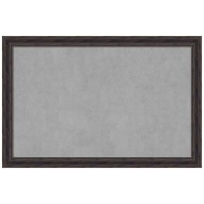 Amanti Art Framed Magnetic Board (35 x 23) Rustic Pine Brown Narrow Magnet Board, Large Magnetic Bulletin Board for Office Decor, Mudroom, Kitchen or Organization Drop Zone from WI, USA