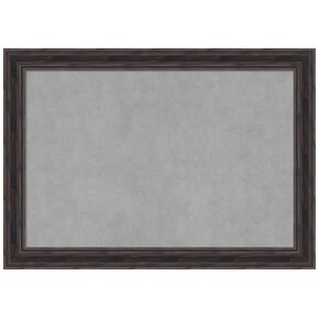 Amanti Art Framed Magnetic Board (27 x 19) Rustic Pine Brown Narrow Magnet Board, Medium Magnetic Bulletin Board for Office Decor, Mudroom, Kitchen or Organization Drop Zone from WI, USA