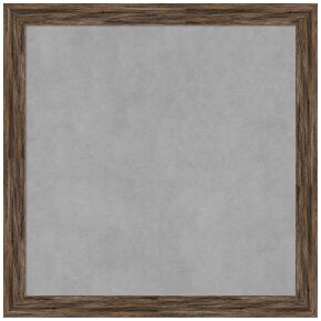 Amanti Art Framed Magnetic Board (23 x 23) Regis Barnwood Mocha Narrow Magnet Board, Medium Magnetic Bulletin Board for Office Decor, Mudroom, Kitchen or Organization Drop Zone from WI, USA