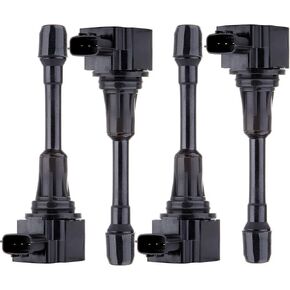 cciyu Ignition Coil Pack of 4 for Nissan for Infiniti Q70 QX60 M56 for Altima Cube for Rogue Versa for Sentra OE UF549 C1696 5C1753
