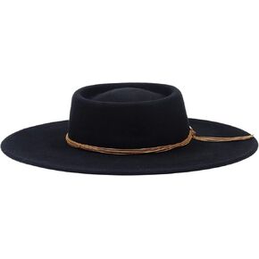 Silver Canyon Women’s Gambler Telescope Wool Felt Water Repellent Crushable Wide Brim Western Hat