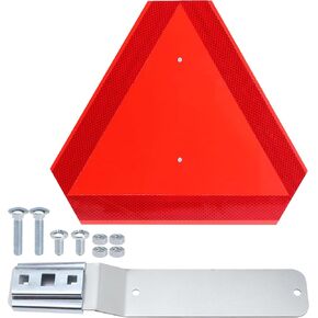 Slow Moving Vehicle Triangle Sign Mounting Kit Slow Sign Warning Triangles for Golf Cart for Tractor Outdoor Accessories