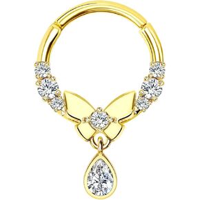 RL ROSARY LAND16G Septum Ring Gold Cartilage Earring Dainty Helix Daith Earrings for Women 316L Stainless steel Piercing Jewelry