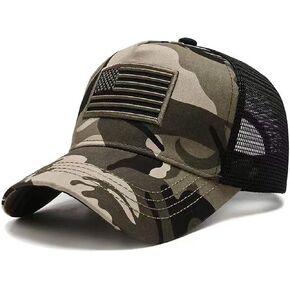 American Flag Baseball Hat USA Flag Low Profile Mesh Snapback Flat Adjustable Outdoor Ball Cap Unisex Women Men Hat