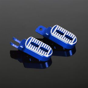 3D Carve CNC Front Rider Foot Rest Pedals Foot Pegs Compatible with MONKEY 125 (JB02/03) DAX 125 (JB04) 2018-2024 (Blue)