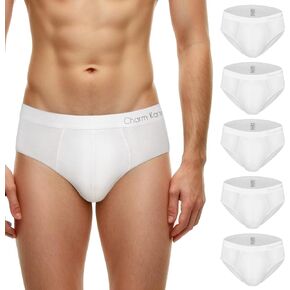 Men's White Underwear Briefs - Mens Soft Cotton Breathable Underwear Multipack