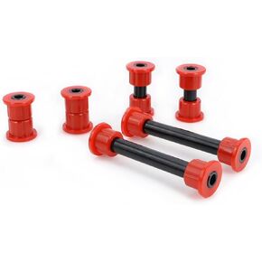 Front Bushing Kit Fit for 2004+ Club Car Precedent, Golf Cart Lower Spring & Upper A Arm Bushings and Sleeves Replaces 102289901 1029562-01 1022874011 102288101 102287701 1102287601