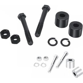 TDZ 1'' Inch Rise Handlebar Risers Extension For Harley 1-1/4'' Handlebars Black Motorcycle Spacers(Black)