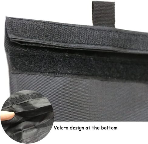 BetterJonny 2 Pack Car Trash Bag, Universal Portable Waterproof Car Garbage Bag Velcro Bottom Opening Adjustable Car Trash Can Hanging Detachable Garbage Bag for Storage and Organization（Black） in Saudi Arabia