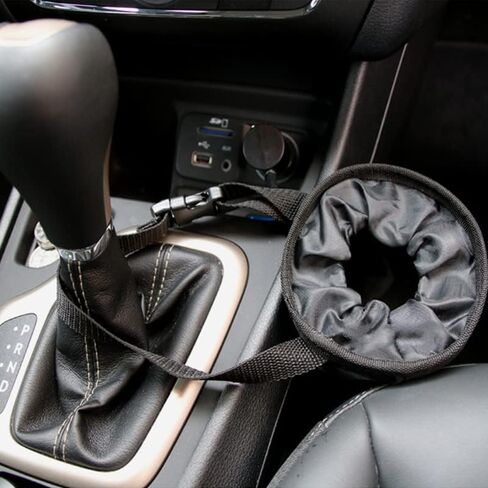 BetterJonny 2 Pack Car Trash Bag, Universal Portable Waterproof Car Garbage Bag Velcro Bottom Opening Adjustable Car Trash Can Hanging Detachable Garbage Bag for Storage and Organization（Black） in Saudi Arabia