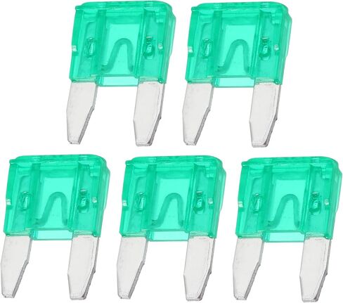 5 Pcs Mini 30AMP APM/ATM Universal Car Fuse Blade Style Fuses Short Circuit Protection - Automotive Car Boat Truck SUV RV - Plastic Metal Deep Green in Kuwait