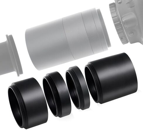 Astromania M42 Extension Tube Kit for Telescope with T Thread 8 10 20 40mm in Kuwait
