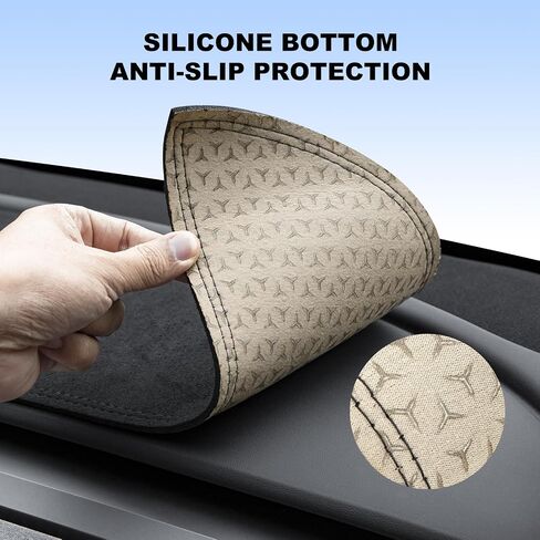 Dashboard Cover for Tesla Model 3 Y Accessories,Suede Dashboard Pad Dash Mat Compatible with Tesla Model 3 2017-2023 and Model Y 2020-2023 in Kuwait