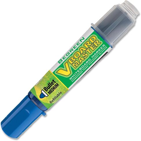 PILOT V Board Master BeGreen Refillable White Board Markers, Chisel Tip, Black Ink, 12 Count in Saudi Arabia