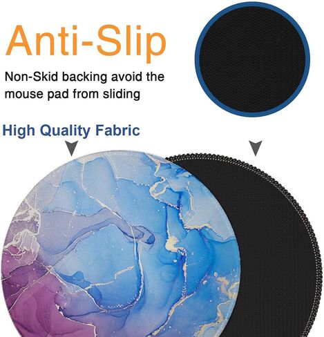 Round Mouse Pad Non-Slip Rubber Base Mousepad with Stitched Edge Washable Small Mouse Mat 7.9 x 7.9 Inch for Computer, Laptop, Home, Office(You Got it Girl) in Saudi Arabia
