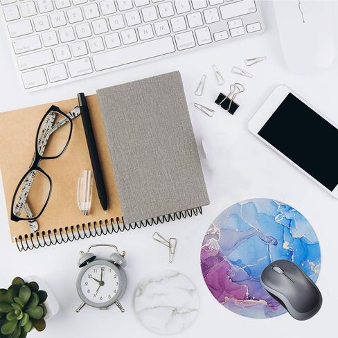 Round Mouse Pad Non-Slip Rubber Base Mousepad with Stitched Edge Washable Small Mouse Mat 7.9 x 7.9 Inch for Computer, Laptop, Home, Office(You Got it Girl) in Saudi Arabia