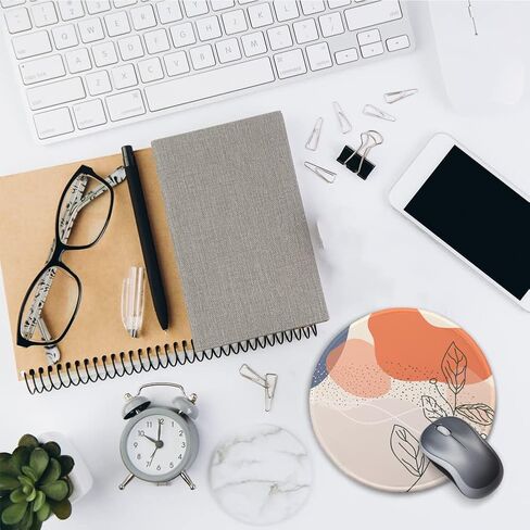Round Mouse Pad Non-Slip Rubber Base Mousepad with Stitched Edge Washable Small Mouse Mat 7.9 x 7.9 Inch for Computer, Laptop, Home, Office(You Got it Girl) in Saudi Arabia
