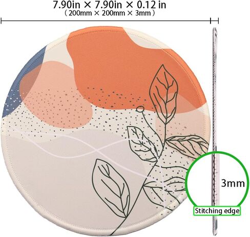 Round Mouse Pad Non-Slip Rubber Base Mousepad with Stitched Edge Washable Small Mouse Mat 7.9 x 7.9 Inch for Computer, Laptop, Home, Office(You Got it Girl) in Saudi Arabia