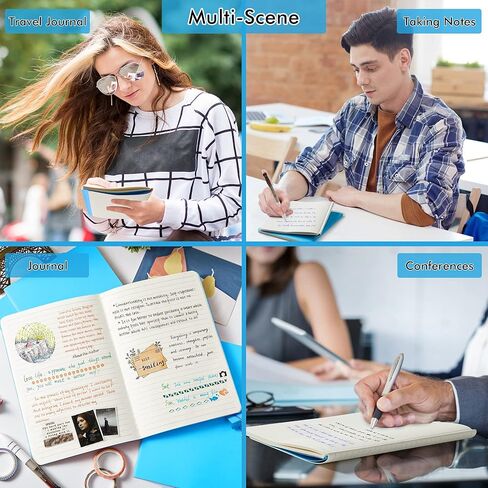 feela 16 Pack Soft Cover Journal Bulk, Lined Notebooks College Ruled for Work for Women Girl Writing, Blank Travel Journal Note Taking Notebook School Business Supplies, 8.2" x 5.5", A5, Black in Kuwait