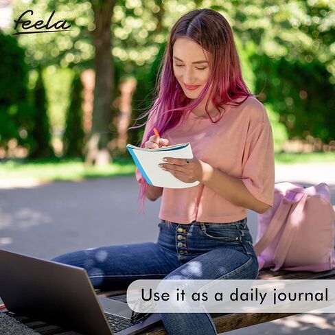 feela 16 Pack Soft Cover Journal Bulk, Lined Notebooks College Ruled for Work for Women Girl Writing, Blank Travel Journal Note Taking Notebook School Business Supplies, 8.2" x 5.5", A5, Black in Kuwait