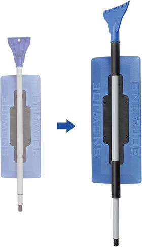 Snow Joe SJBLZD-JMB-SJB مكنسة الثلج الكبيرة المتداخلة 2 في 1 + مكشطة ثلج، أزرق in Kuwait