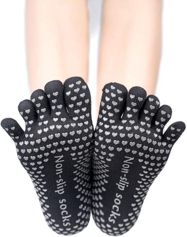 Women Non-Slip Full Toe Grip Socks With Straps, Designed For Yoga, Pilate, Dance, Ballet, Barre Or Gym Workout in Saudi Arabia