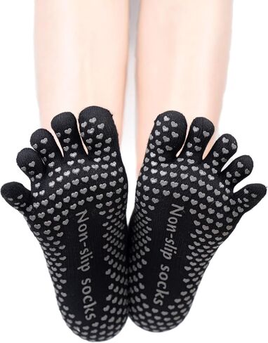 Women Non-Slip Full Toe Grip Socks With Straps, Designed For Yoga, Pilate, Dance, Ballet, Barre Or Gym Workout in Saudi Arabia