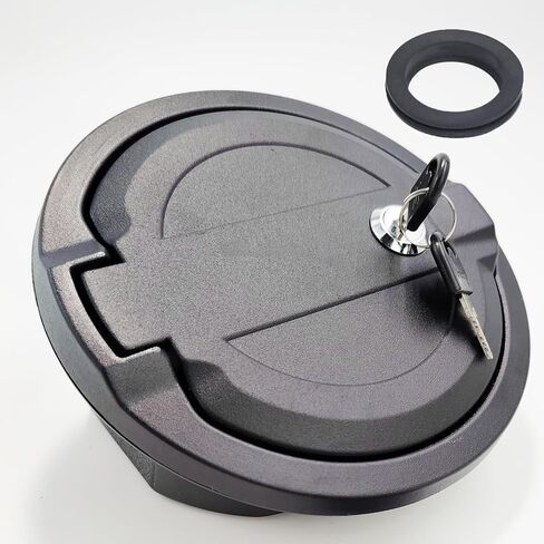 استبدال غطاء غطاء خزان الغاز لباب حشو الوقود لعام 2018 2019 2020 2021 2022 2023 Jeep Wrangler JL & Unlimited (لا تناسب TJ JK)(ABS + الألومنيوم + المفتاح)، OEM#82215123 in Kuwait