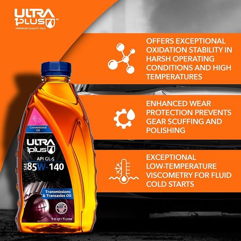 Ultra1Plus SAE 85W-140 Conventional Gear Oil, API GL-5 in Saudi Arabia