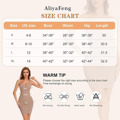 Shapewear Dress Slips for Women Tummy Control Full Slip Body Shaper Seamless Cami Dress for Under Dresses in Saudi Arabia