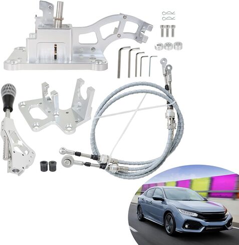 Shifter Cables Assembly Shifter Cables Trans Bracket Replacement for K20 K24 RSX K Swap Eg Ek Ef K Series Civic in Saudi Arabia
