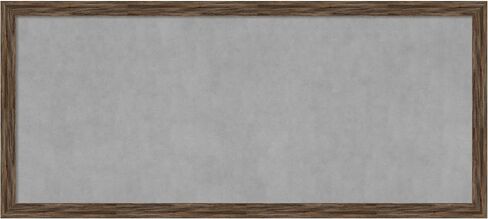 Amanti Art لوحة مغناطيسية مؤطرة (51 × 23) Regis Barnwood Mocha لوحة مغناطيسية ضيقة، لوحة إعلانات مغناطيسية كبيرة الحجم لديكور المكتب، غرفة الطين، المطبخ أو منطقة إسقاط المنظمة من WI، الولايات المتحدة الأمريكية in Saudi Arabia